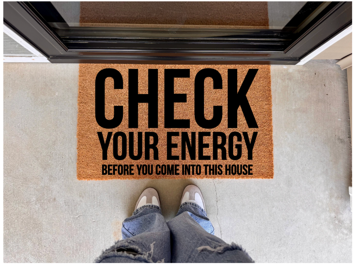 Check Your Energy Doormat