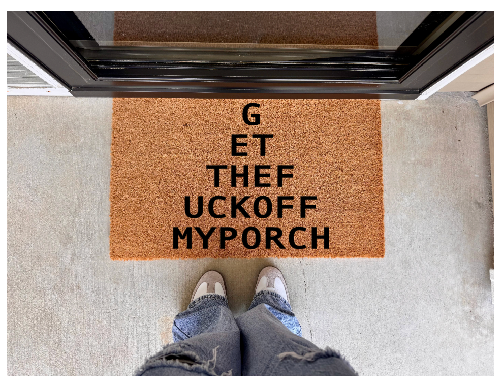 Eye Chart Off My Porch Doormat