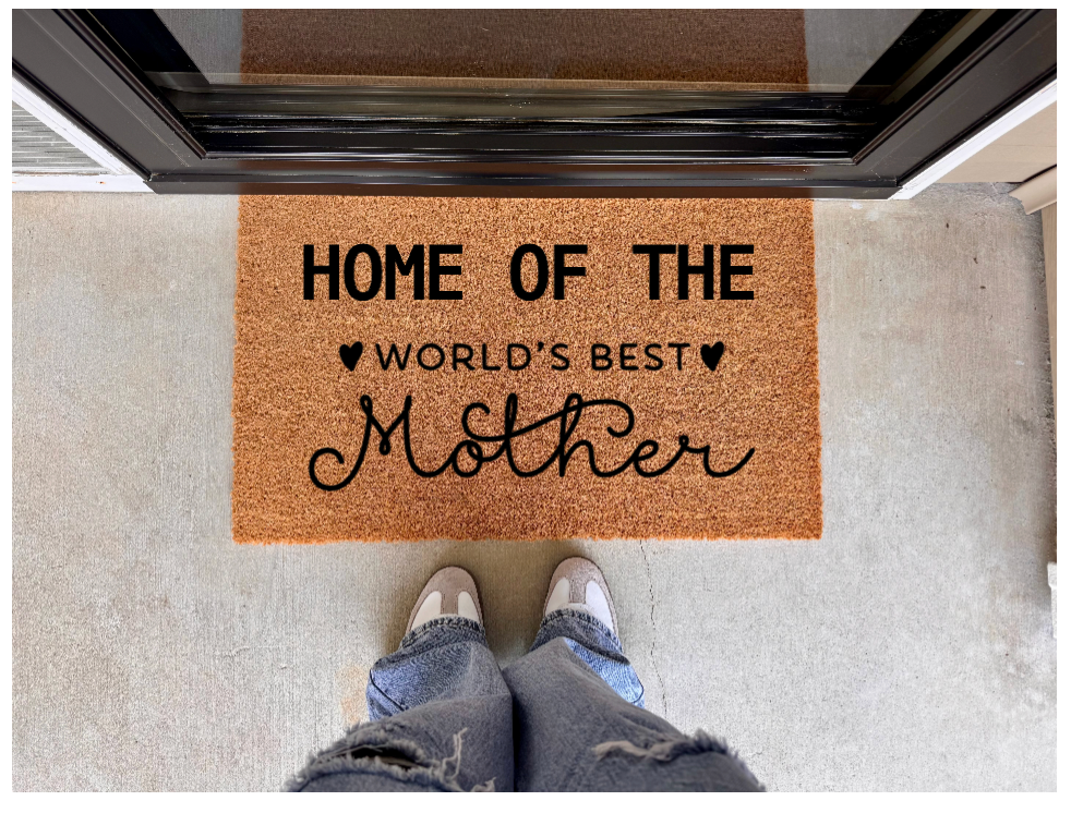 Home Of The World's Best Mother Doormat