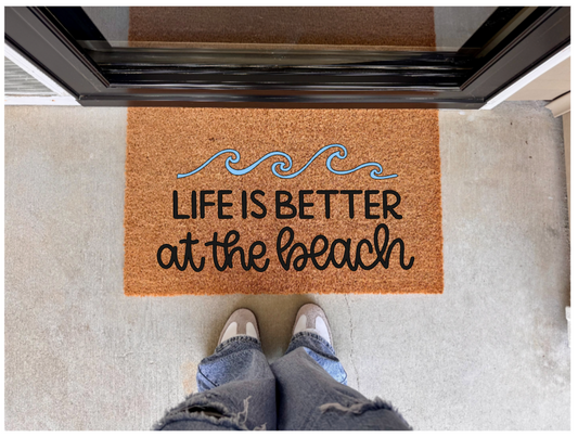 Like Is Better At The Beach Doormat