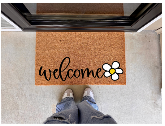 Welcome  Daisy Doormat