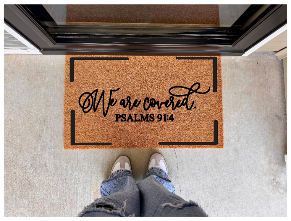 We Are Covered Doormat