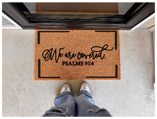 We Are Covered Doormat