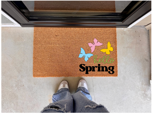 Hello Spring Doormat