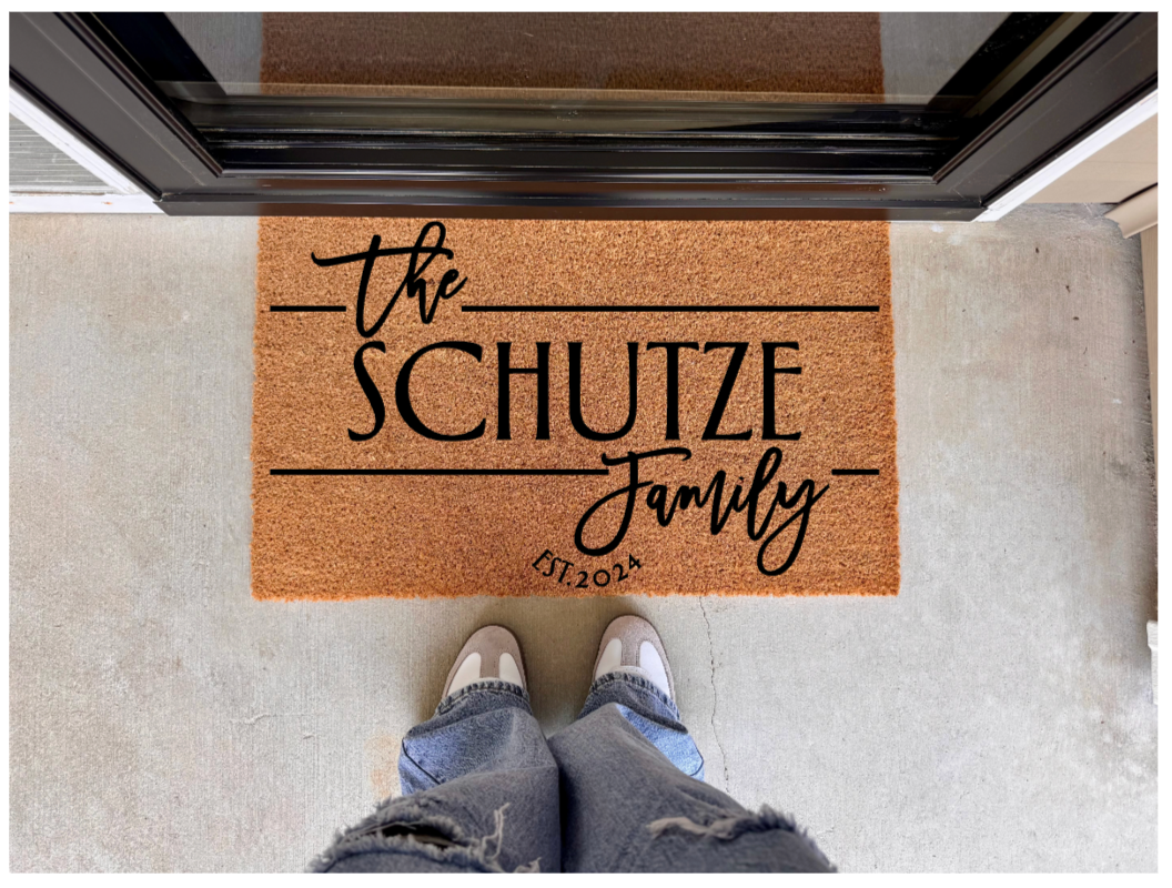 Custom Family Doormat