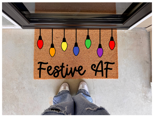 Festive AF Doormat