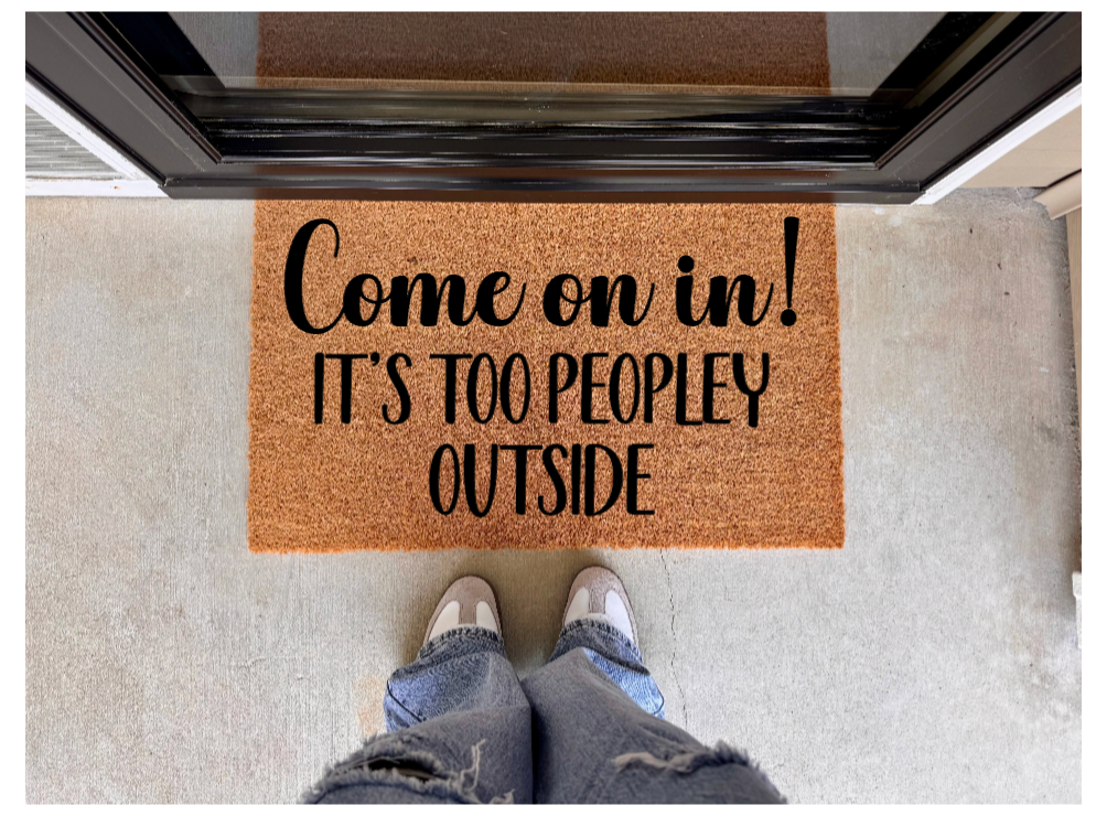 Too Peopley Outside Doormat