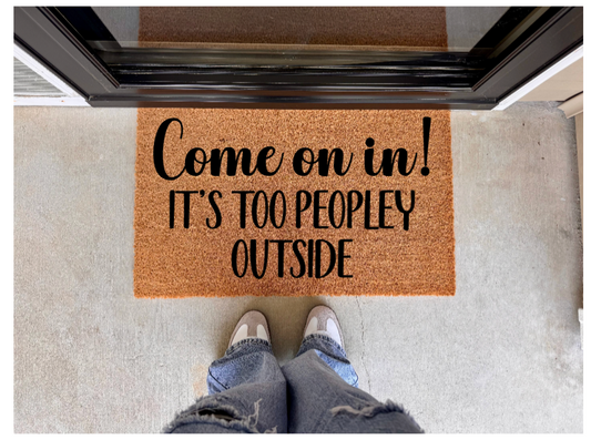 Too Peopley Outside Doormat